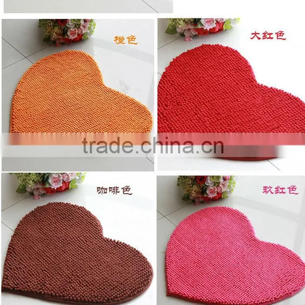 Short Pile Chenille Mat With Pvc Anti Slip Base photo-5