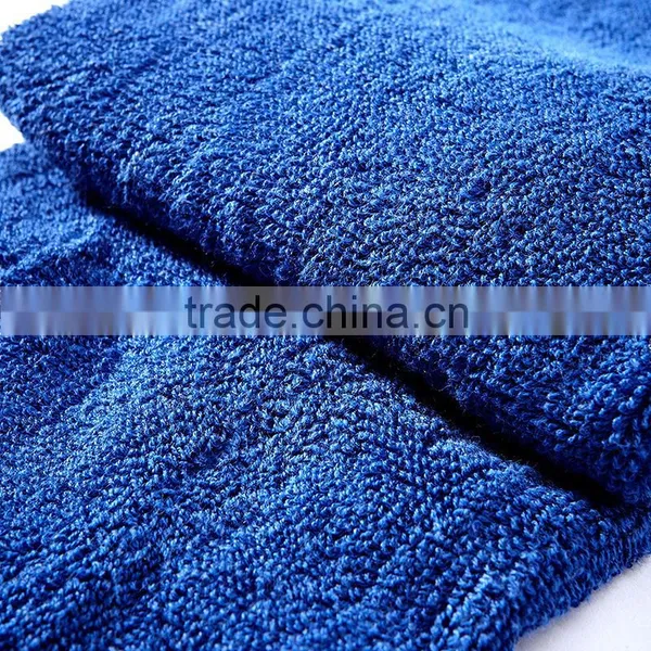 Factory Supply Customized Cotton Plain Hooks Sports Blue Golf Towel photo-2