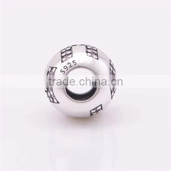 Fashion New 925 Sterling Silver Surrounded by HOPE With Pink CZ Charm Beads Fit European DIY Jewelry Bracelets & Necklaces photo-3