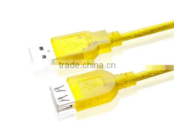 Transparent Optional Colors USB 2.0 Extension Cable Customized Length photo-2