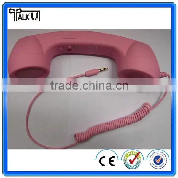 High Quality Retro Mobile Phone Handset, Universal Retro Plastic Telephone Handset