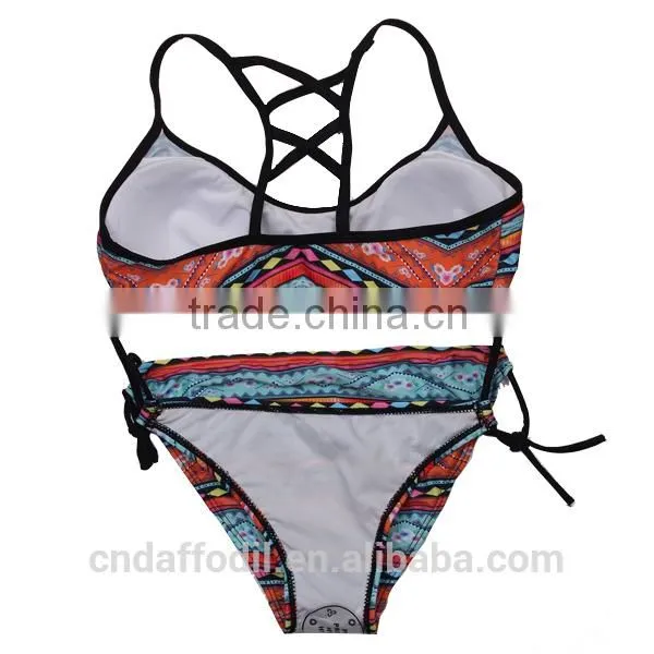 Best Sale Sexy Swimwear for Women Push Up Padded Top Swimsuit Bathing Suit Sublimation New Style Bikinis Swimwear photo-2