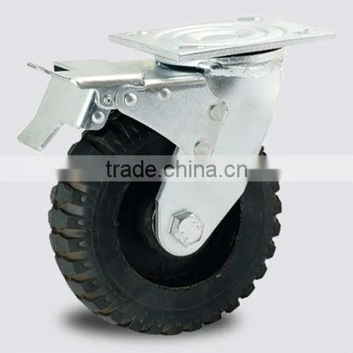 100mm Rubber Heavy Duty Caster Wheel,industrial Castor