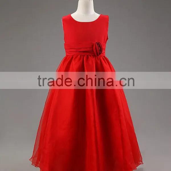 Fashion New Designs Handmade Charming Child Evening Dress Noble Girl Maxi Dress TR-WS07 photo-5