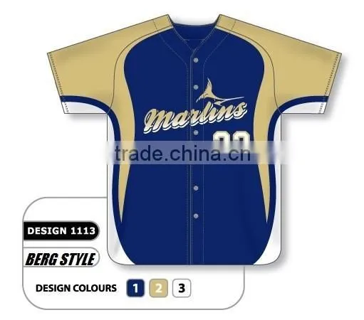 High Quality 100% Polyester Wholesale Custom Full Sublimation Printing Baseball Jersey/custom Sublimated Baseball Jersey/At BERG