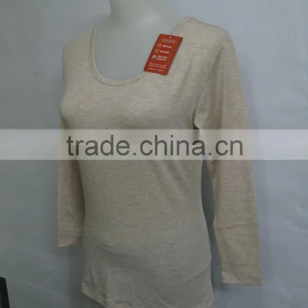 Eco-friendly Stay Warm Long Sleeve Winter Thermal Underwear T-Shirt photo-3