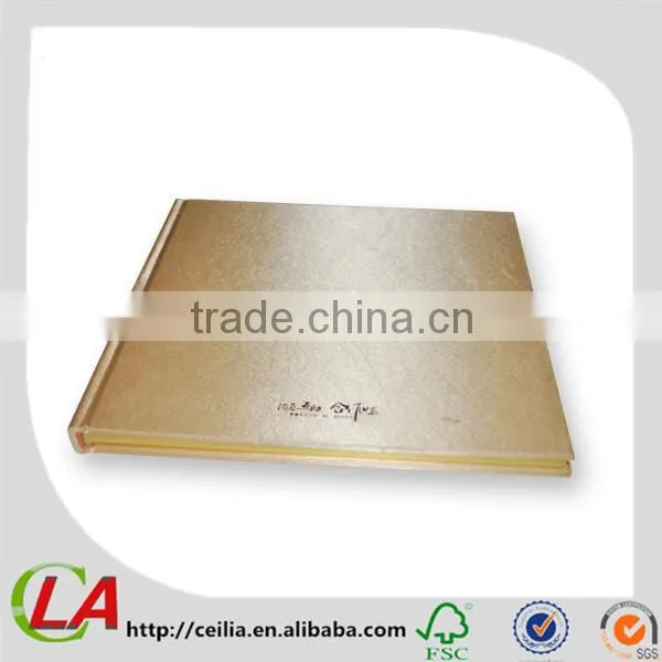 Grey Board + C2S Art Paper Lock Line Binding Hard Cover Book photo-3