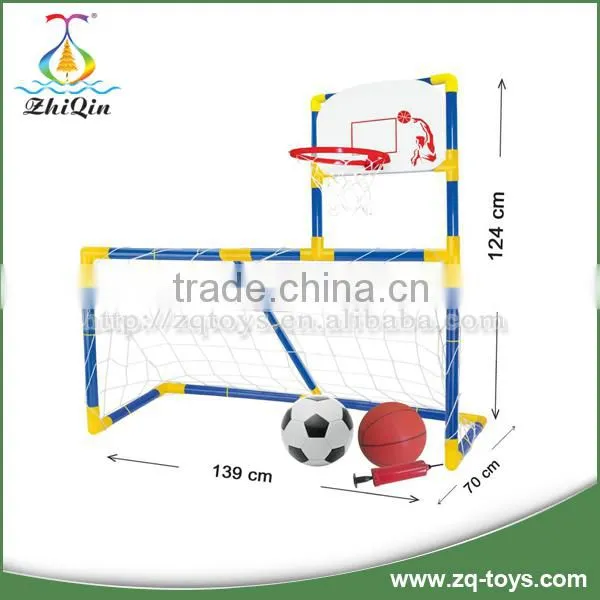2 in 1 Indoor Football Game Basketball Backboard Ball Game for Kids photo-2
