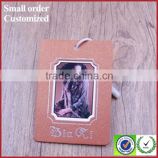 Wholesale Custom Printing Paper String Hang Tags for Handbags Clothing t Shirt photo-4