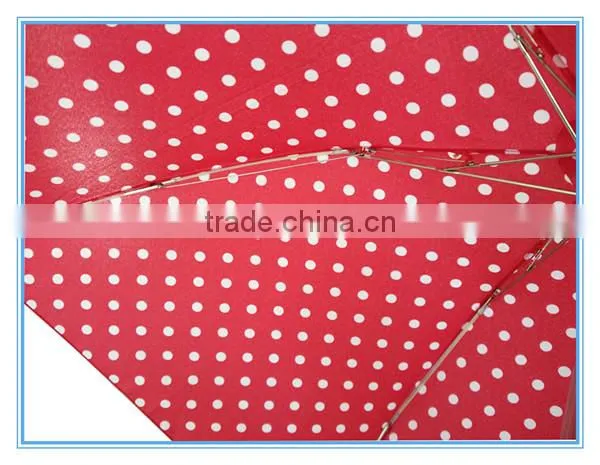 19"*6K 3 Fold Dots Mini Umbrella, Cute Pencil Umbrella, Special Umbrella photo-2