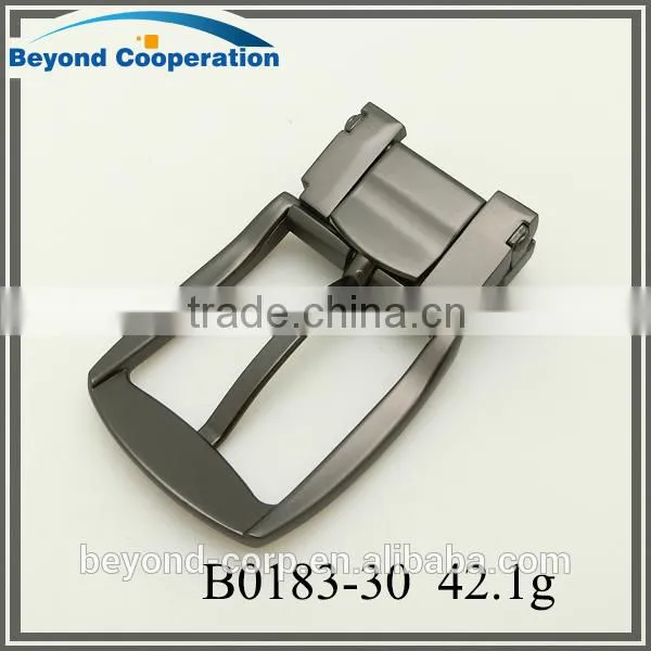 Zinc Alloy Die-casting Matte Black Gun Pretecting Coating Pin Belt Buckle photo-2