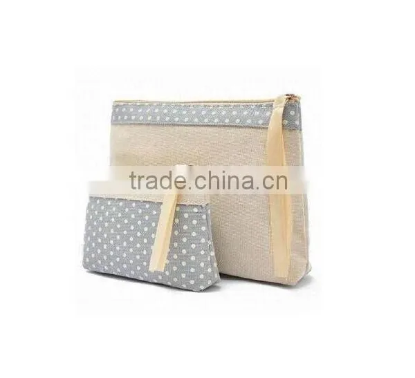 Mini Waterproof Canvas Cosmetic Bag photo-5