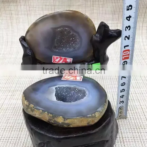 Natural Agate Geode For Sale Crystal Feng Shui Ornaments photo-2