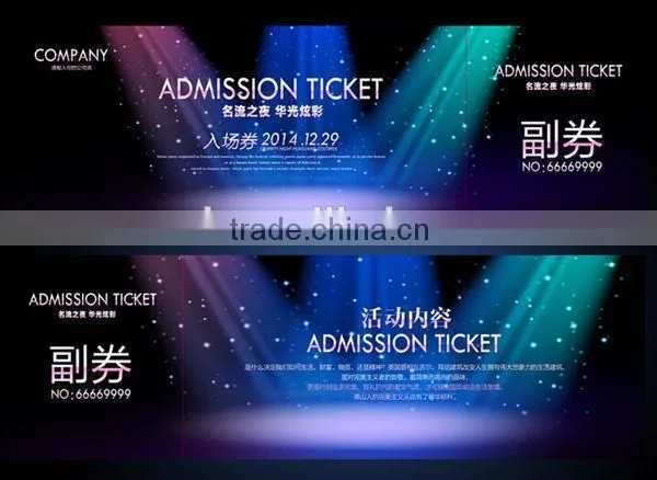 Custom Personalized Thermal Paper Ticket Printing for Event