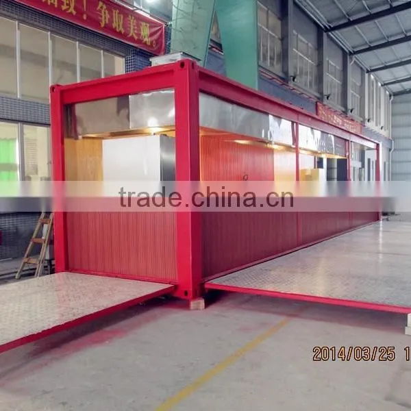 20ft 40HQ Mobile Container Kitchen Showcase With Good Quality Insulation photo-2