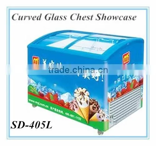 Top Curved Sliding Glass Door Freezer Econoic Series Freezer photo-3
