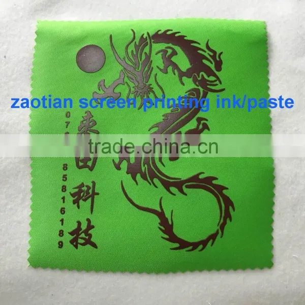 Water Based Fast Thickness 3D Effect Golden Oil ZT123 Screen Printing Paste photo-2