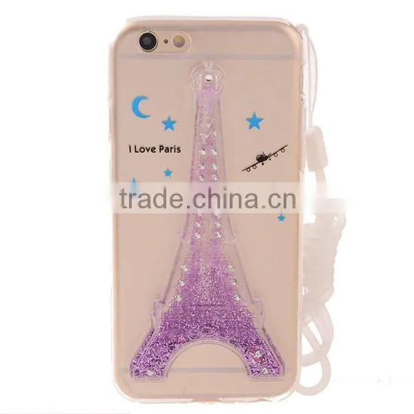 Transparent Glitter Stars Dynamic Liquid 3D Quicksand Phone Cover Case photo-5