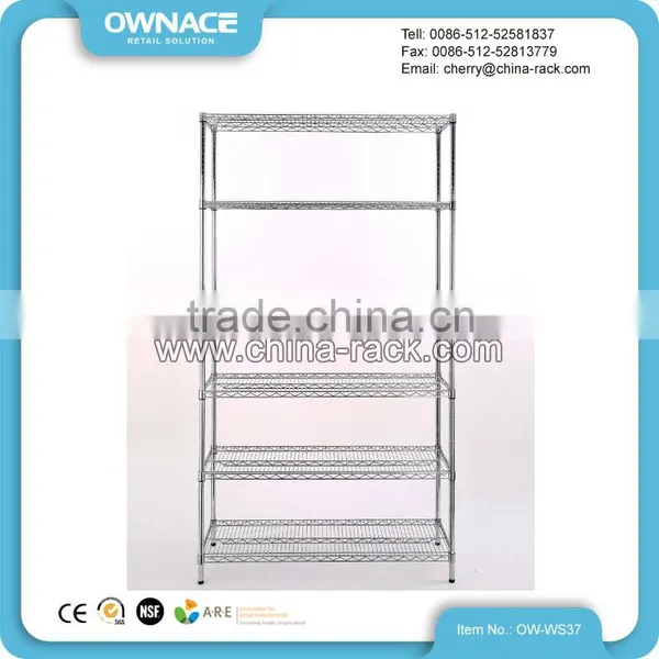 Easy Assemble Heavy Duty Chrome Wire Mesh Shelf photo-3