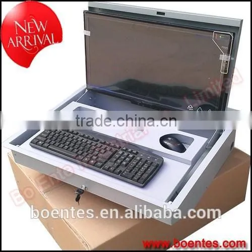 Desktop LCD Monitor Flip Up Tuner Case/Screen Flip Up Security Box for School Computer Furniture photo-4