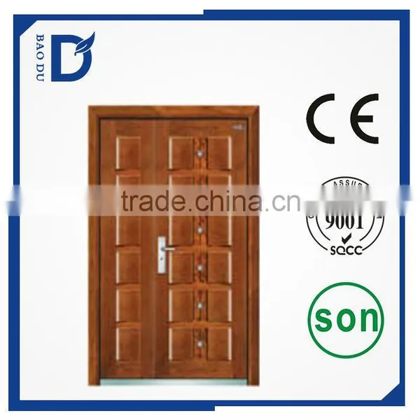 2015 Top Quality Level Exterior Door Steel Security Door, Double Steel Armored Door photo-4