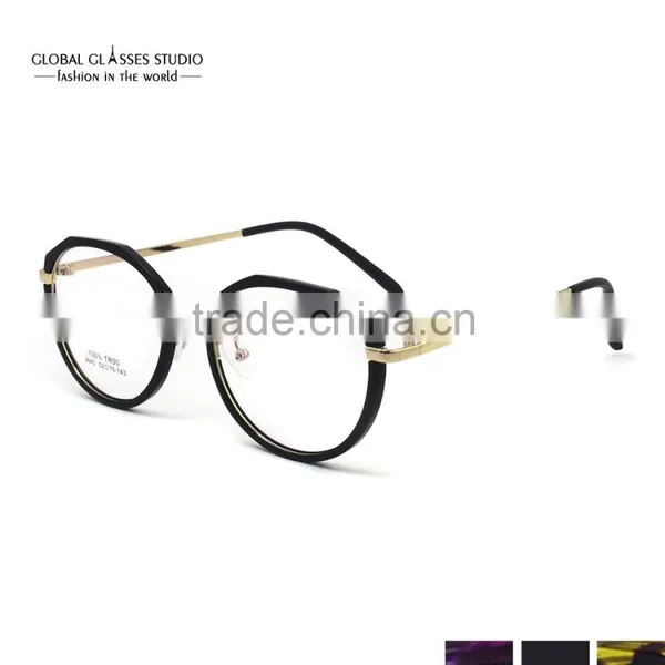 New Arrival Men Vintage Round Metal Frame Eyeglasses Women Fashion Spectacles Prescription Glasses photo-2