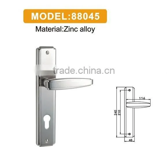 Door Handle on Plate and European Standard Door Handle