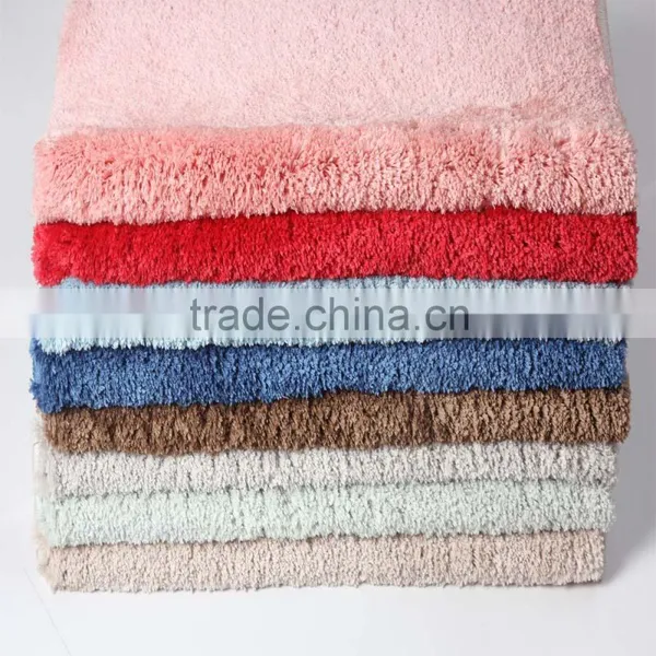 DaDa Solid Clocr 100% Polyester Anti_slip Bathroom Mat photo-6