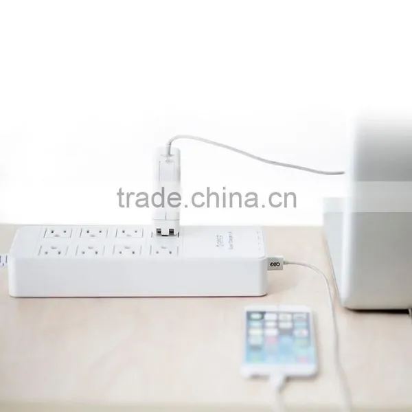 UL Power Strip With USB Ports 8 Way Surge Protector With 4 Usb Charging Port