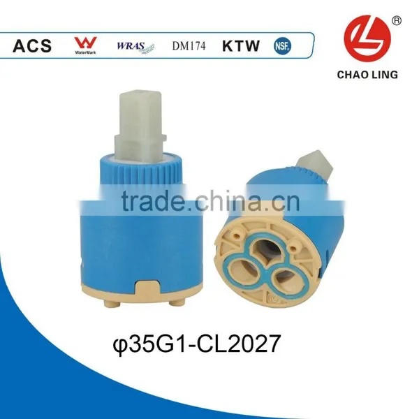 35mm Double-level Seal Plastic Faucet Cartridge Without Legs