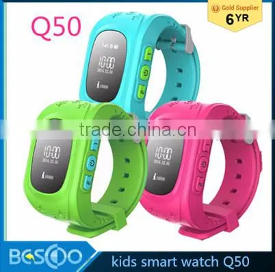 Q50 Children Smart Watch Phone GPS Local Tracker SOS Emergency Telecom Monitor GSM GPRS Anti-Lost Kid Wristwatch for Android IOS