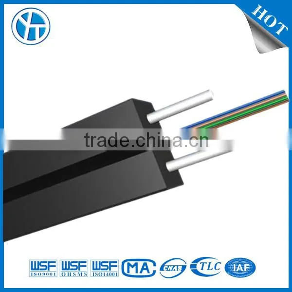 G657A SM Flat Drop FTTH Fiber Optic Indoor Cable