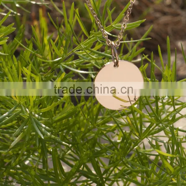Competitive Advantage Custom Stainless Steel Blank Round Pendant photo-5
