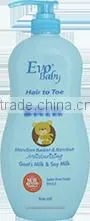 EVO BABY HAIR TO TOE BABY BATH GOAT'S MILK & SOY MILK 800ml