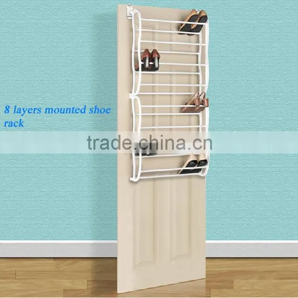 8 Layer Behind Door Plastic Storage Hanging Shoe Organizer photo-2