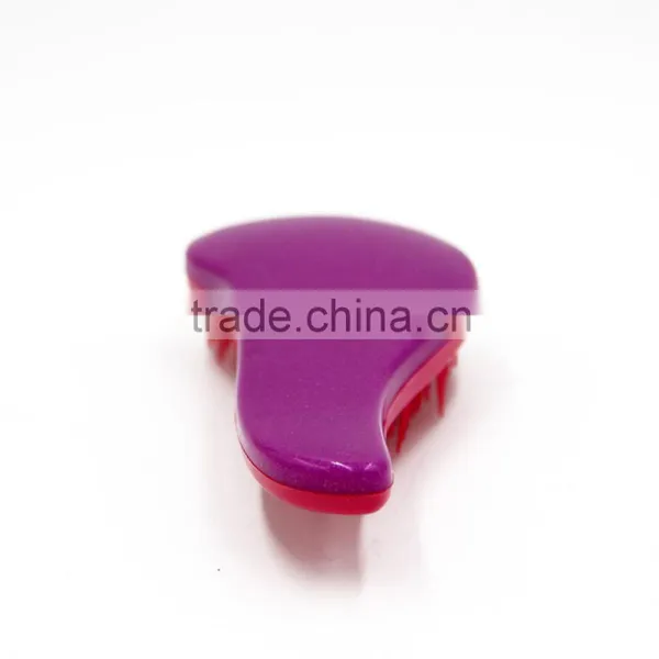 Hot Selling Portable Mini Cheap Hair Brush /purple Detangling Hair Brush photo-2