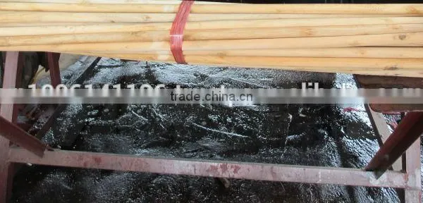 NATURAL WOOD STICK / BROOM HANDLE WITH STANDARD THREAD photo-2
