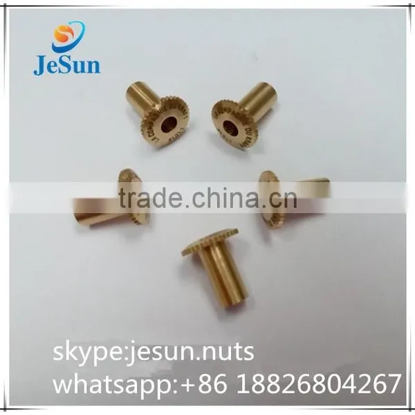 Made in China Brass Rivet ,Brass Male Female Screws With Logo photo-3