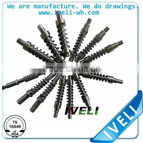Worm Shaft for Auto Parts