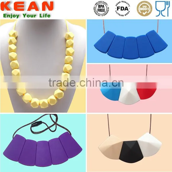 Use for Baby Teether Make by 100% Food Grade Silicone Teether Necklaces photo-6