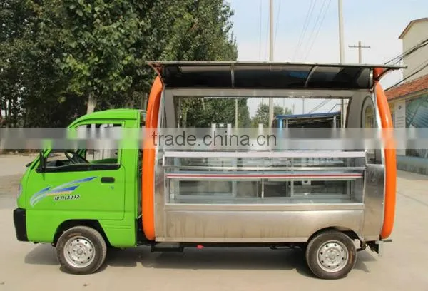 2015 Newest Design Hot Dog Cart With Trailer Electric Cart Food Truck photo-2