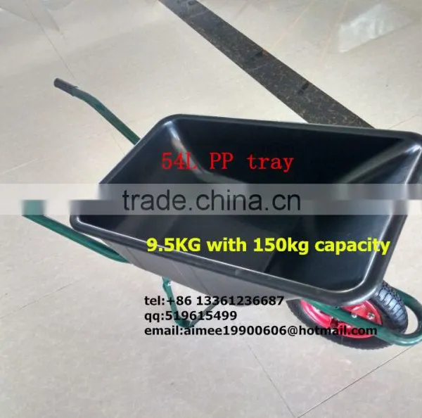 Labor Saving One Wheel Plastic Wheel Barrow Factory in China photo-2