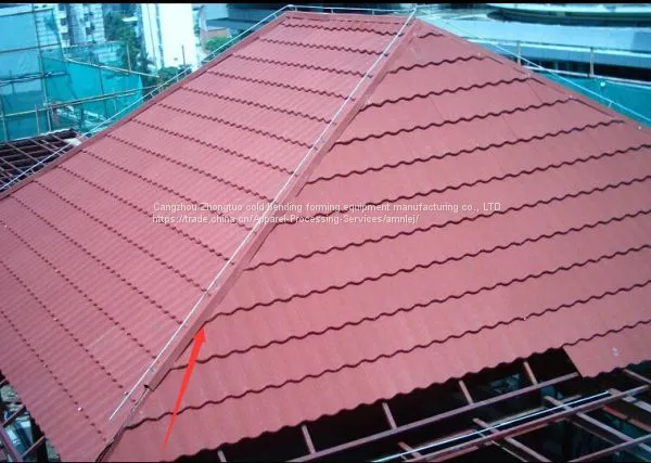 Glazed Bamboo Type Metal Tile Manufacturing Equipment photo-4