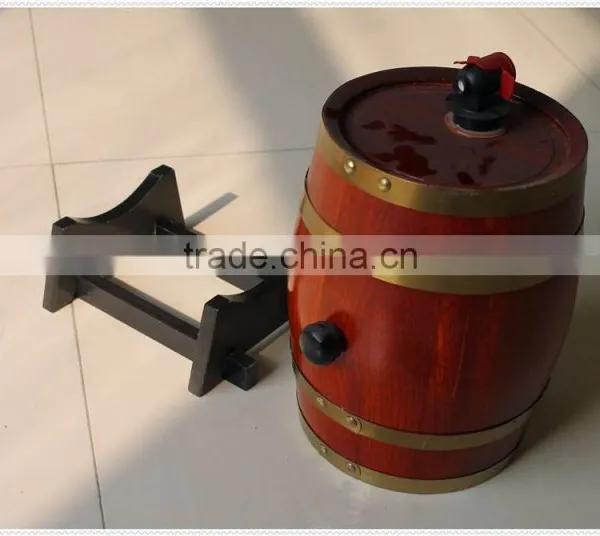 High Quality Luxury New Arrival Handmade Unfinished Wooden Wine Barrel photo-3