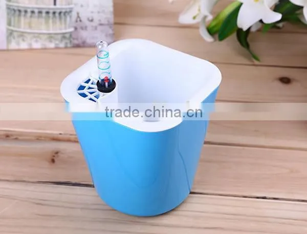 Self Watering Planter Flower Pot Home Office Garden Water Level Indicator photo-5
