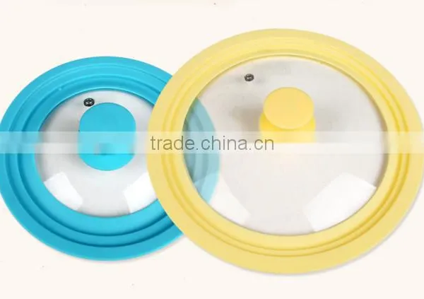 3 in 1 Multi Size Glass Lid With Silicon For Pots and Pans photo-2