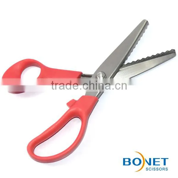 SPI0006 CE Certificated 7 Inch Stainless Steel Decorative Fabric Edge Pinking Shears Scissor New photo-3