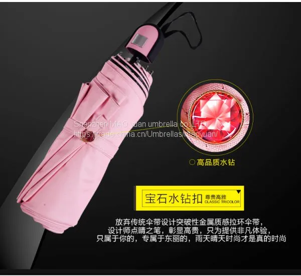 Manufacturer Direct Selling Double Solar Umbrella Top Selling Products Double Triple Folding Umbrella Rubber Paint photo-5