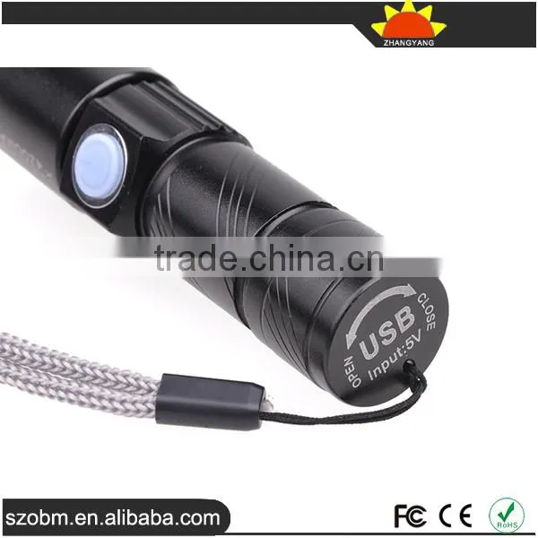 Mini Led Flashlight XPG-R5 Led 250 Lumen 3 Mode USB Rechargeable Led Flashlight photo-2
