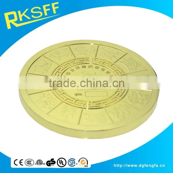 Zinc Alloy Gold Plated Medal photo-2